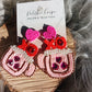 XO Mugs Valentine's Beaded Earrings