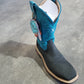 Women's Charcoal/ Turquoise steel toe boot