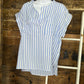 Linen Thick Striped Top